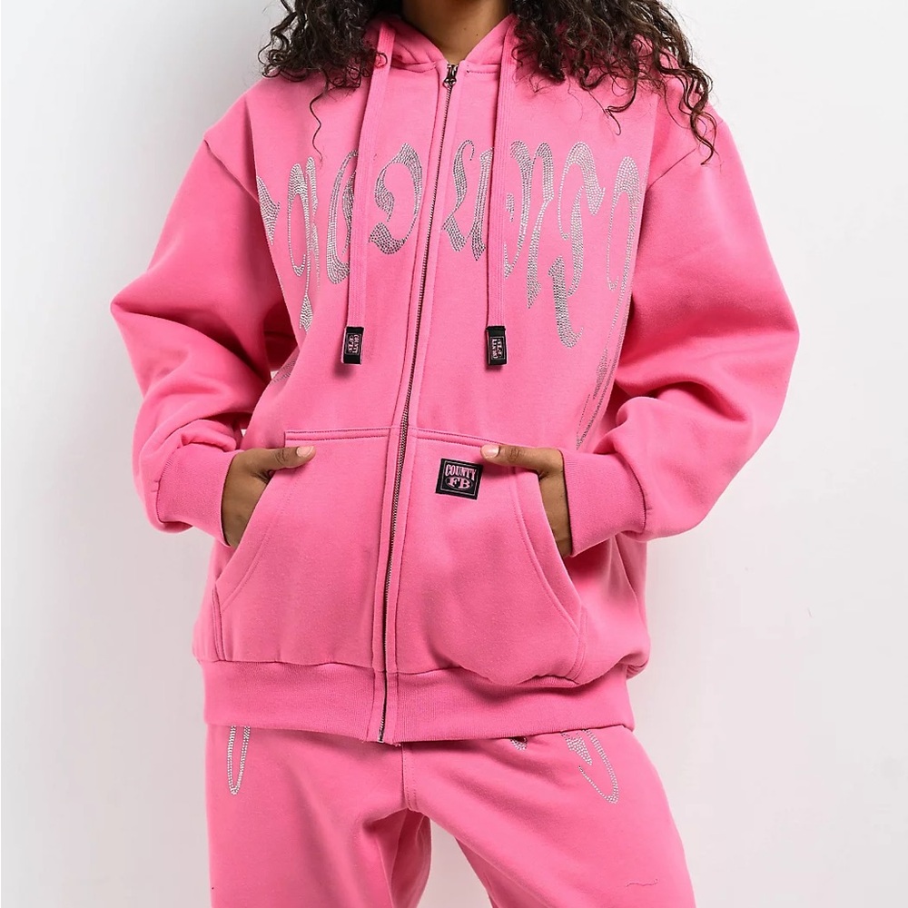 FB County Rhinestone Hoodie